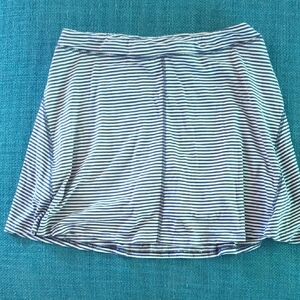 Striped Blue and White Women's Skirt